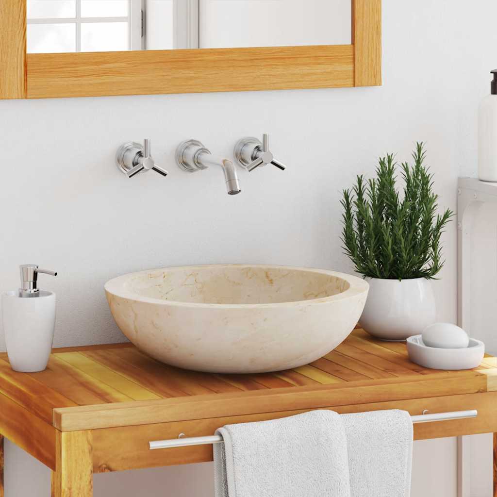 Lavandino 40x12 cm in Marmo Crema | homemem39