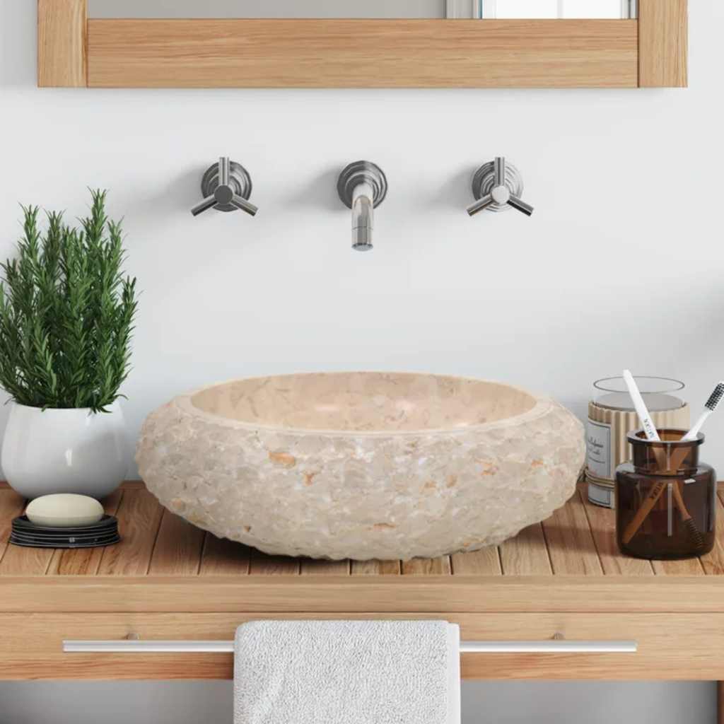 Lavandino 40x12 cm in Marmo Crema | homemem39