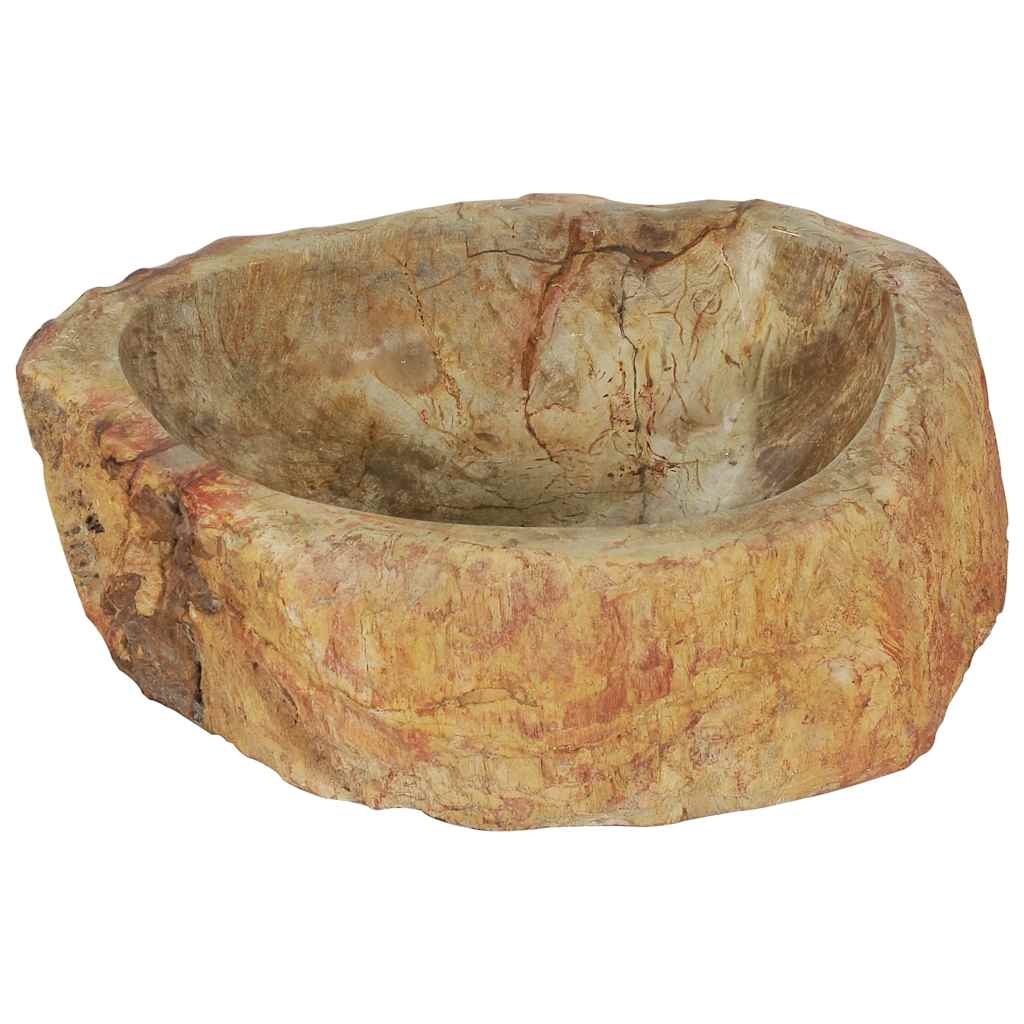 Lavandino 45x35x15 cm in Pietra Fossile Crema