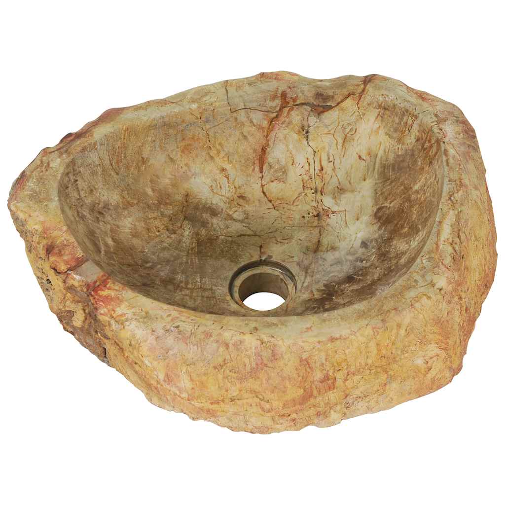 Lavandino 45x35x15 cm in Pietra Fossile Crema