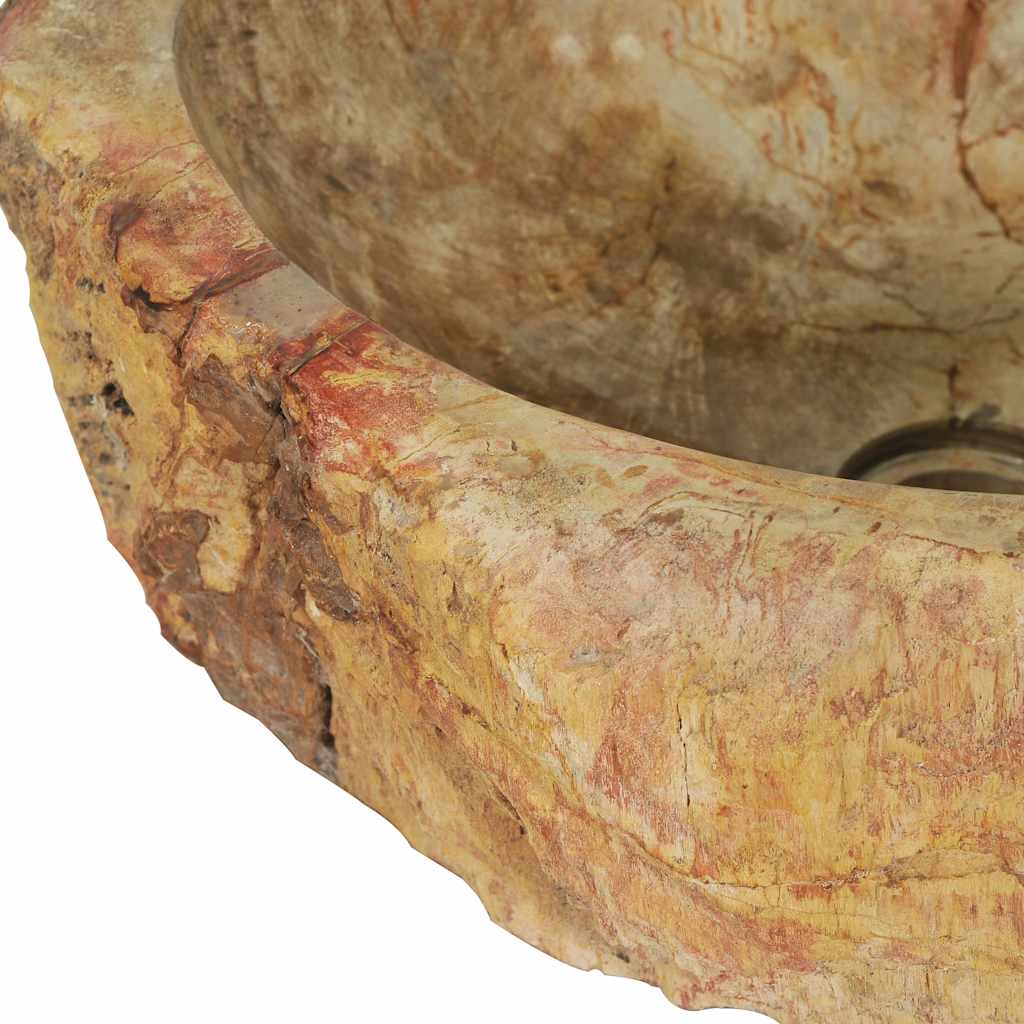 Lavandino 45x35x15 cm in Pietra Fossile Crema