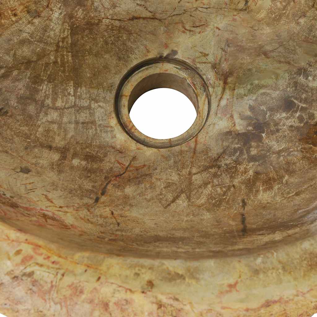Lavandino 45x35x15 cm in Pietra Fossile Crema