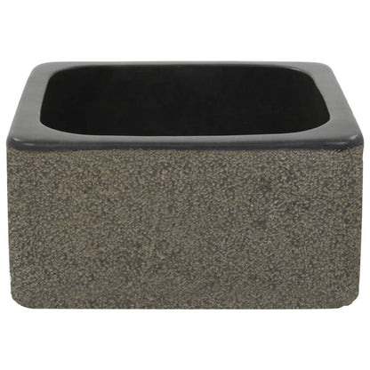 Lavandino 30x30x15 cm in Pietra di Fiume Nero | homemem39