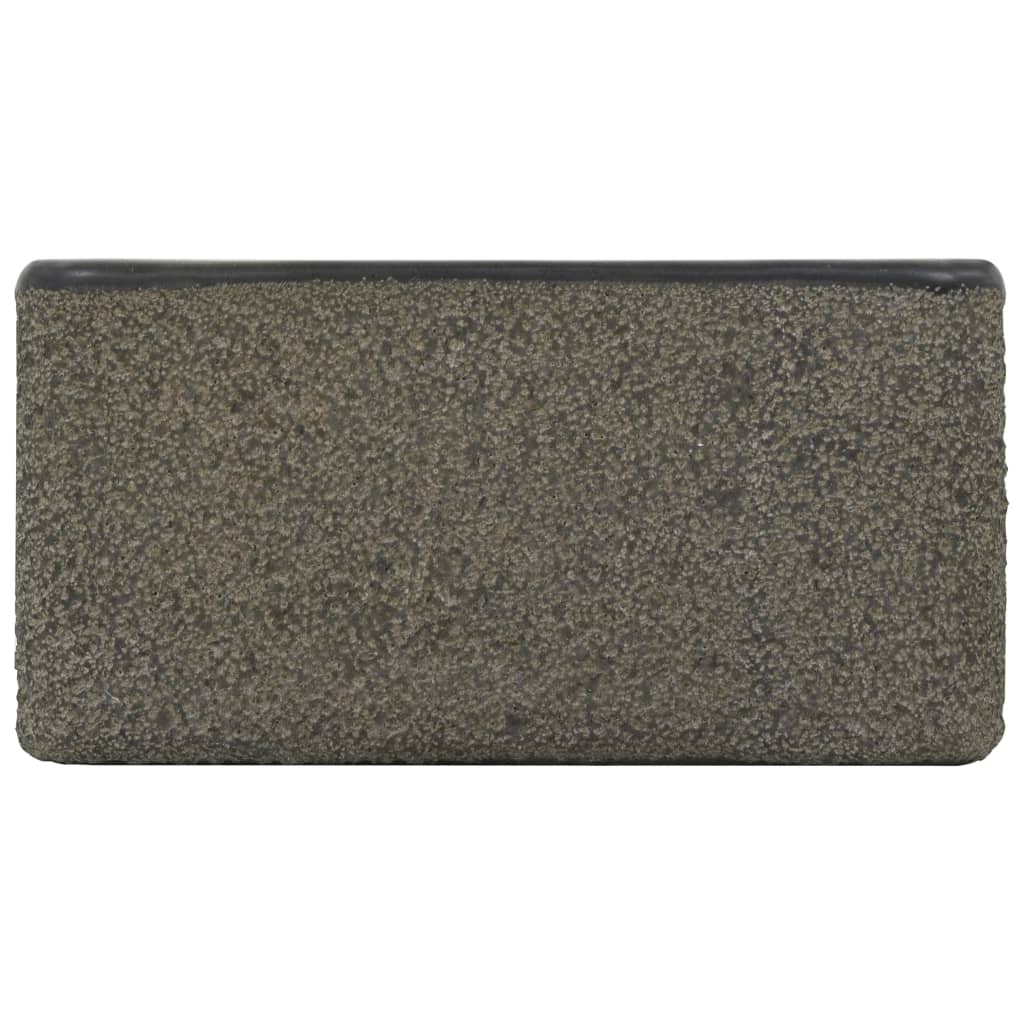 Lavandino 30x30x15 cm in Pietra di Fiume Nero | homemem39