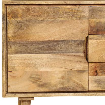 Credenza in Legno Massello di Mango 90x30x69 cm