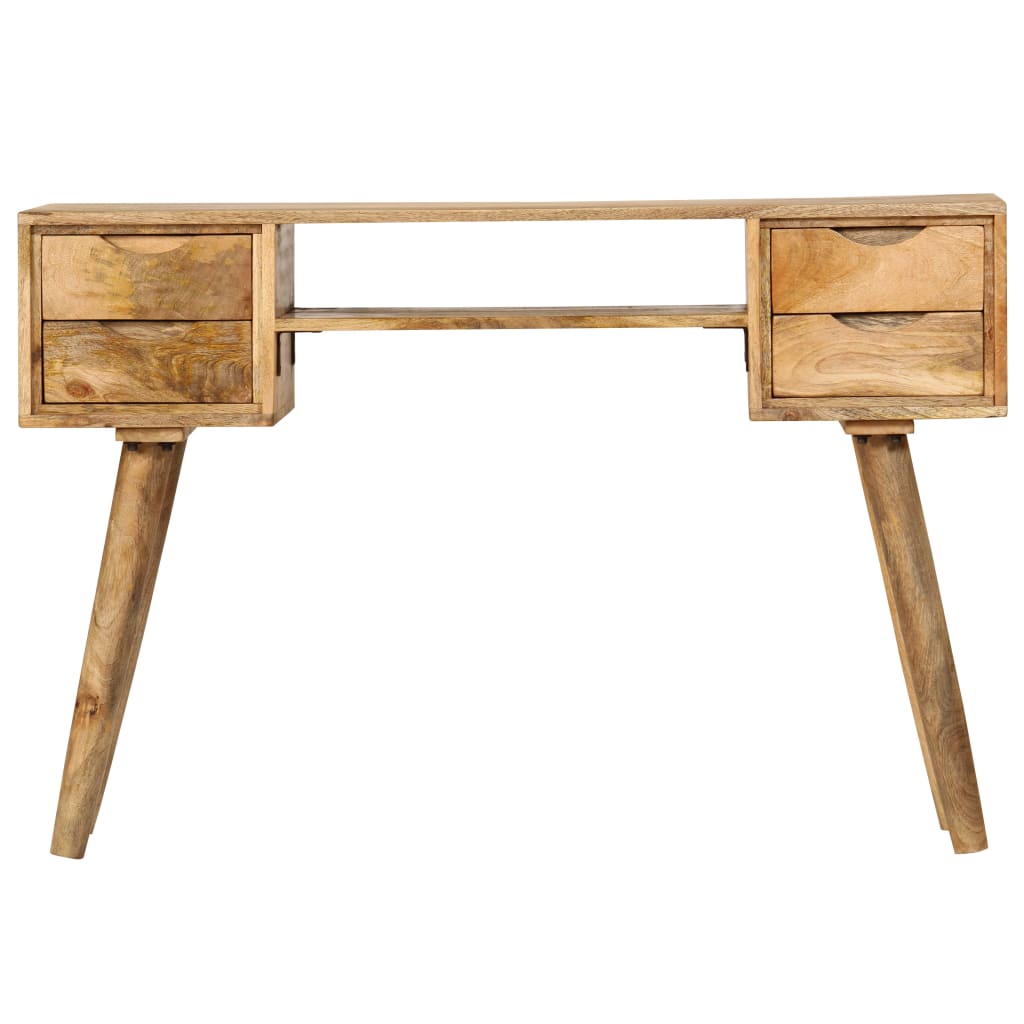 Scrivania in Legno Massello di Mango 115x47x76 cm | homemem39