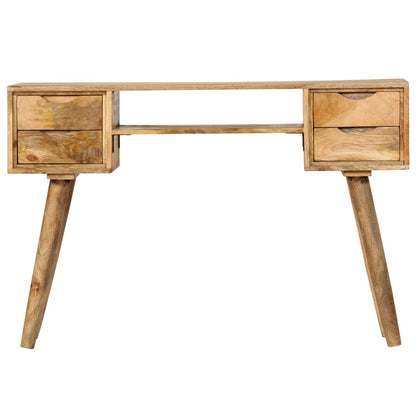 Scrivania in Legno Massello di Mango 115x47x76 cm | homemem39