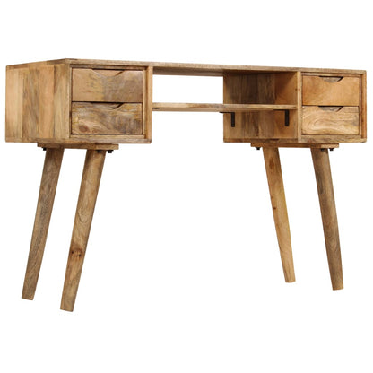 Scrivania in Legno Massello di Mango 115x47x76 cm | homemem39