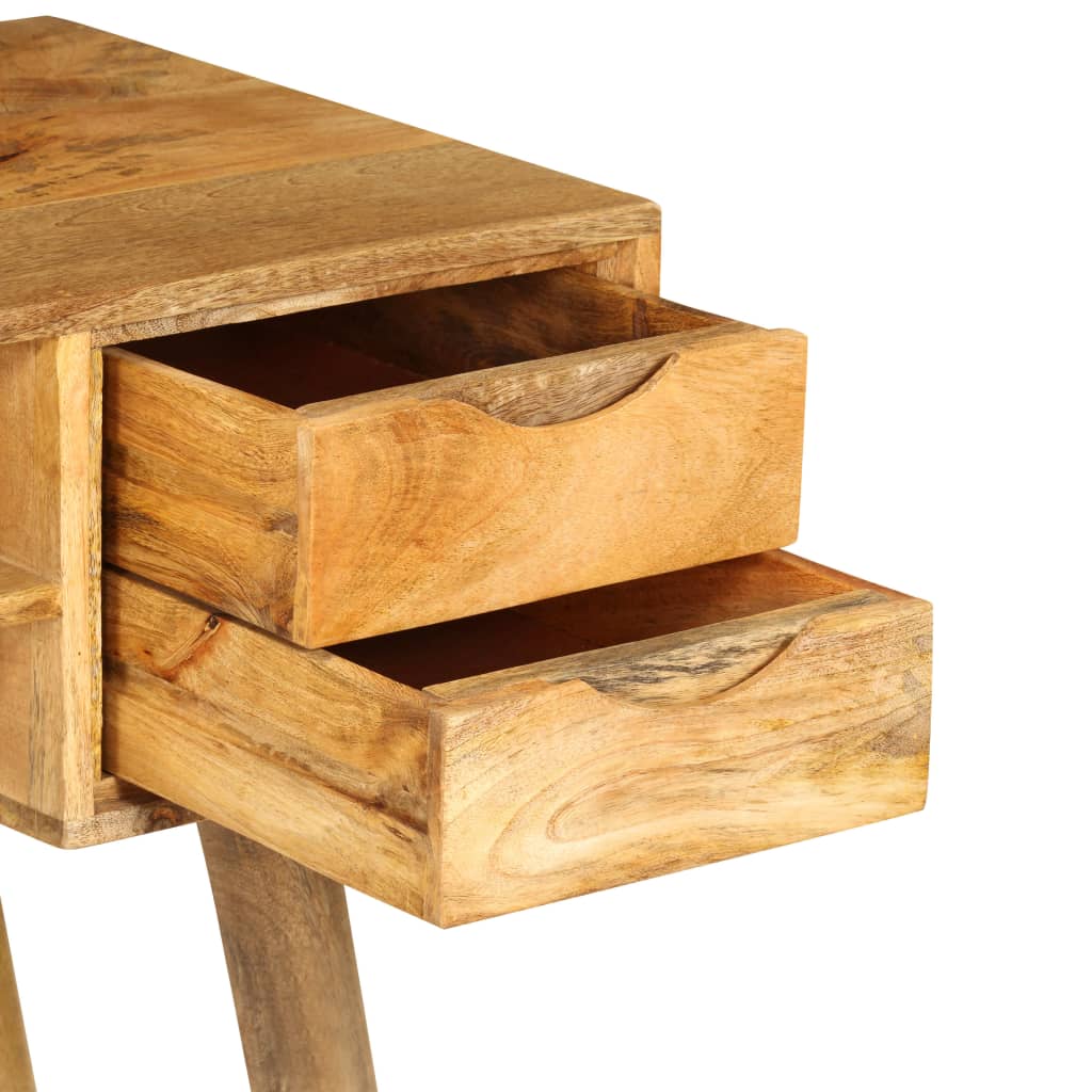 Scrivania in Legno Massello di Mango 115x47x76 cm | homemem39