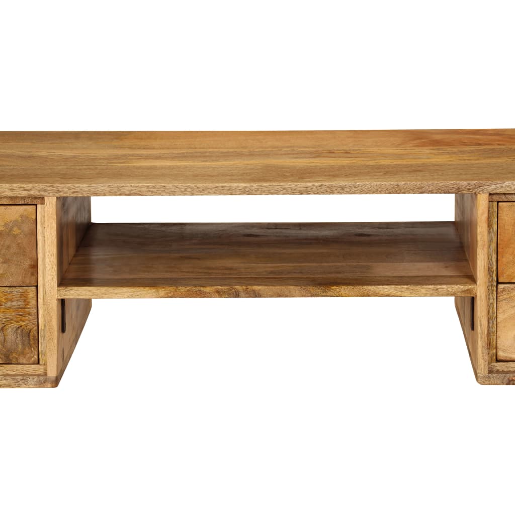 Scrivania in Legno Massello di Mango 115x47x76 cm | homemem39