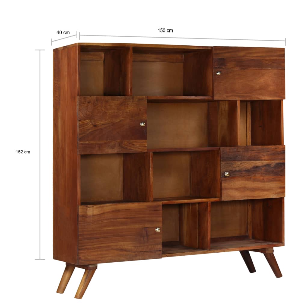Credenza in Legno Massello di Recupero 150x40x152 cm - homemem39