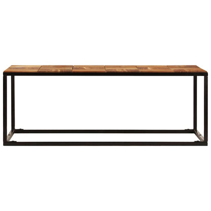 Tavolino 110x60x40 cm in Legno Massello di Acacia e Acciaio