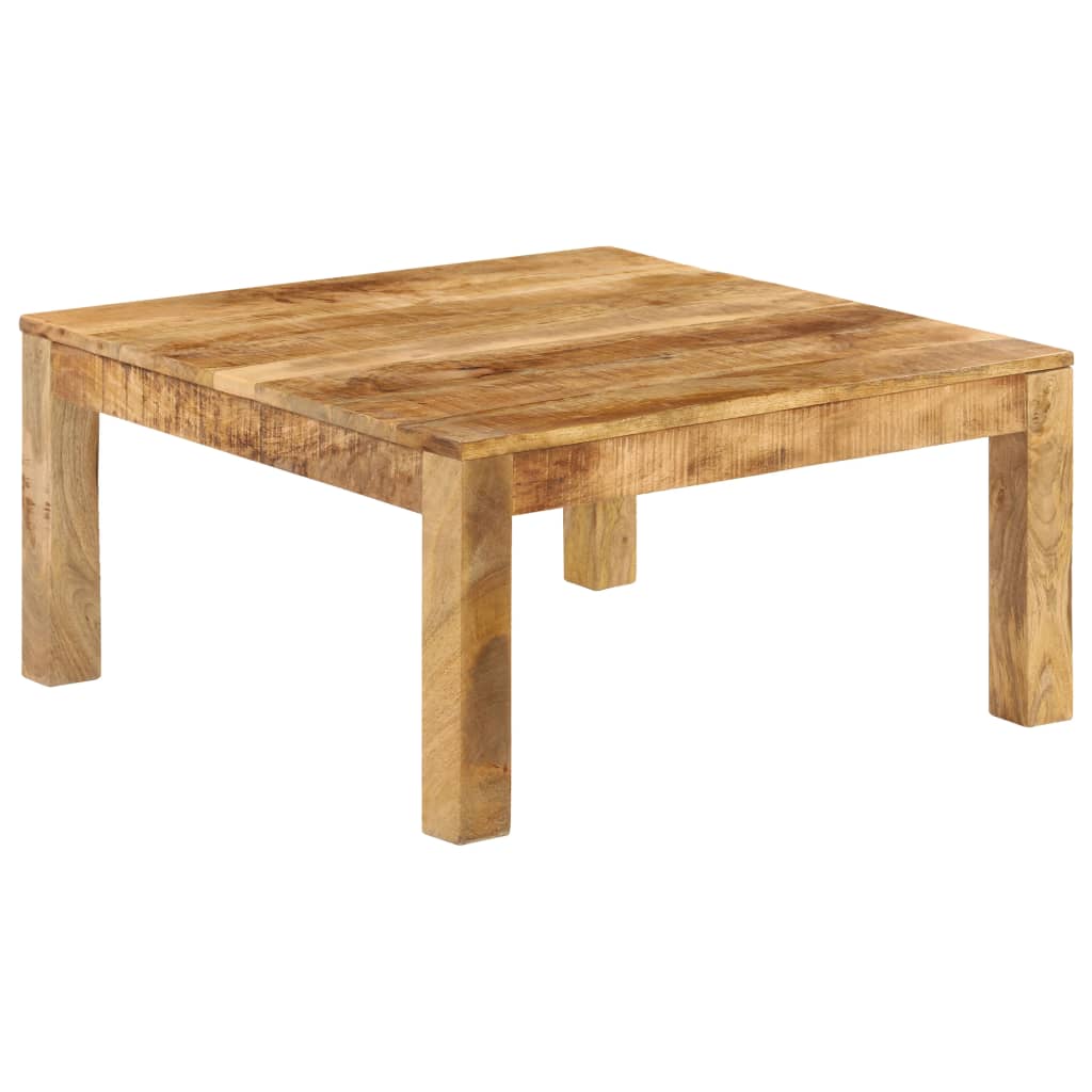 Tavolino da Salotto in Legno Massello di Mango 80x80x40cm | homemem39