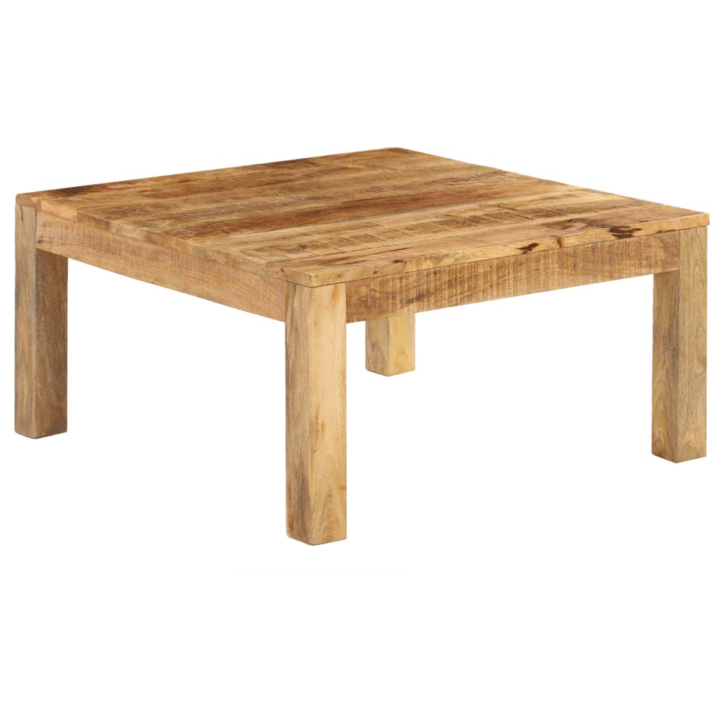 Tavolino da Salotto in Legno Massello di Mango 80x80x40cm | homemem39