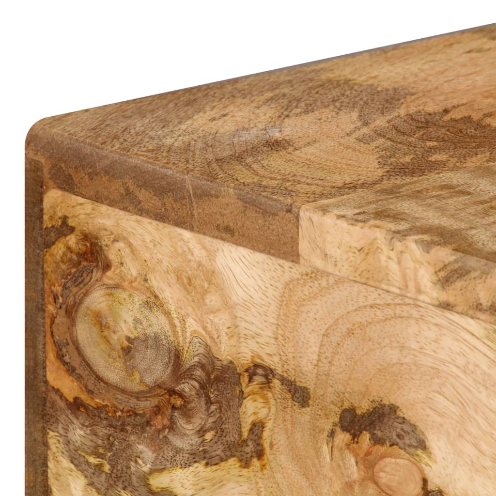 Scrivania con Cassetti in Legno Massello di Mango 110x50x76 cm