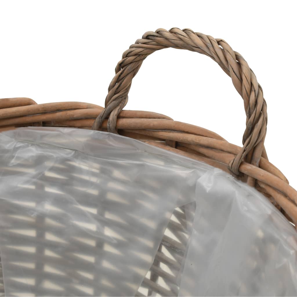 Letti Rialzati da Giardino 4 pz in Vimini e Rivestimento in PE - homemem39