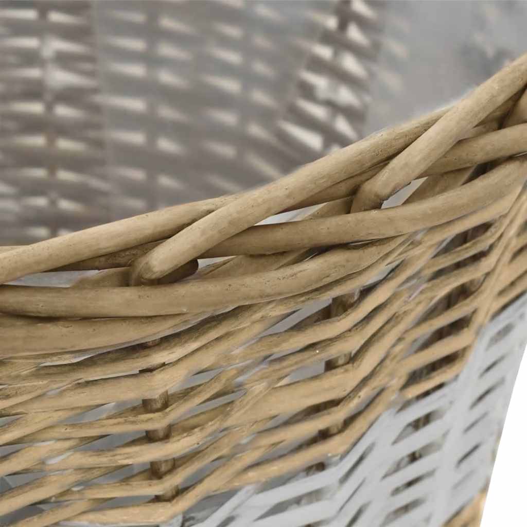 Letti Rialzati da Giardino 4 pz in Vimini e Rivestimento in PE | homemem39