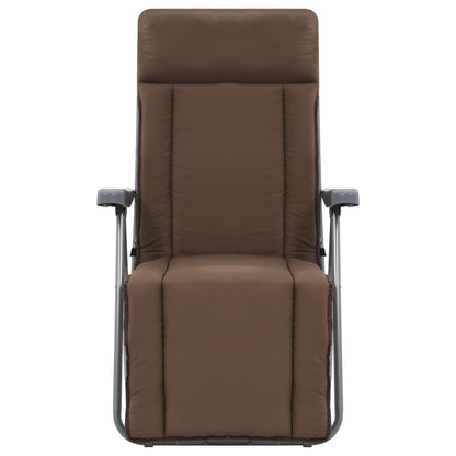 Sedie da Giardino Pieghevoli con Cuscino 2 pz Marrone - homemem39