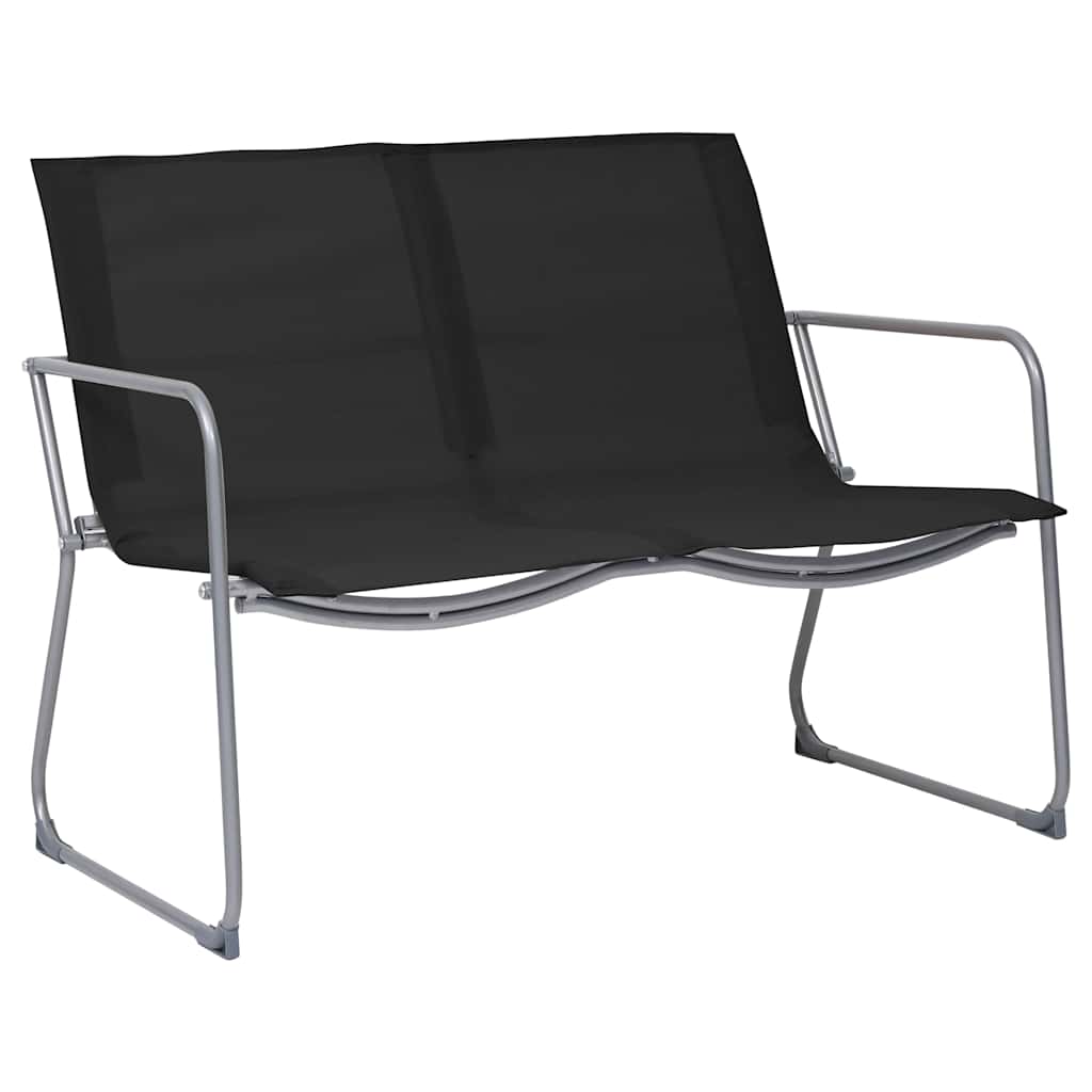 Set Divano da Giardino 4 pz in Tessuto e Acciaio