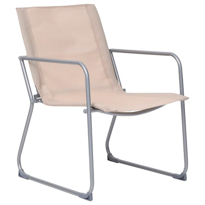 Set Divano da Giardino 4 pz in Tessuto e Acciaio Crema - homemem39