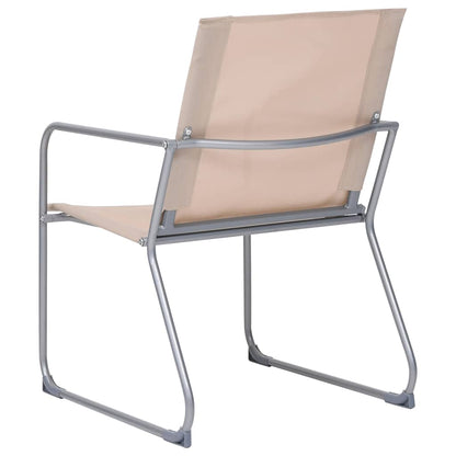 Set Divano da Giardino 4 pz in Tessuto e Acciaio
