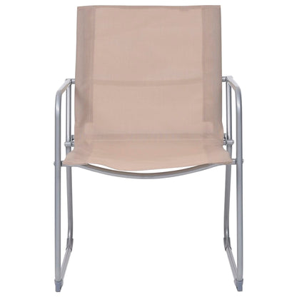 Set Divano da Giardino 4 pz in Tessuto e Acciaio Grigio Talpa - homemem39