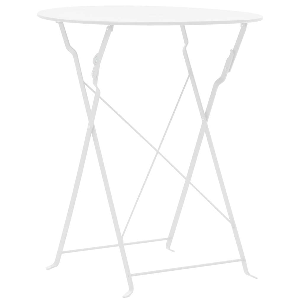 Set da Bistrot 3 pz in Acciaio Bianco