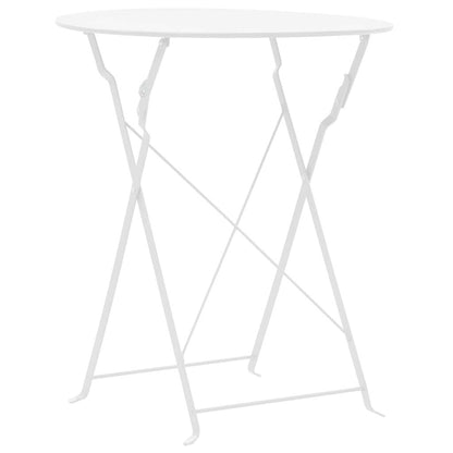Set da Bistrot 3 pz in Acciaio Bianco
