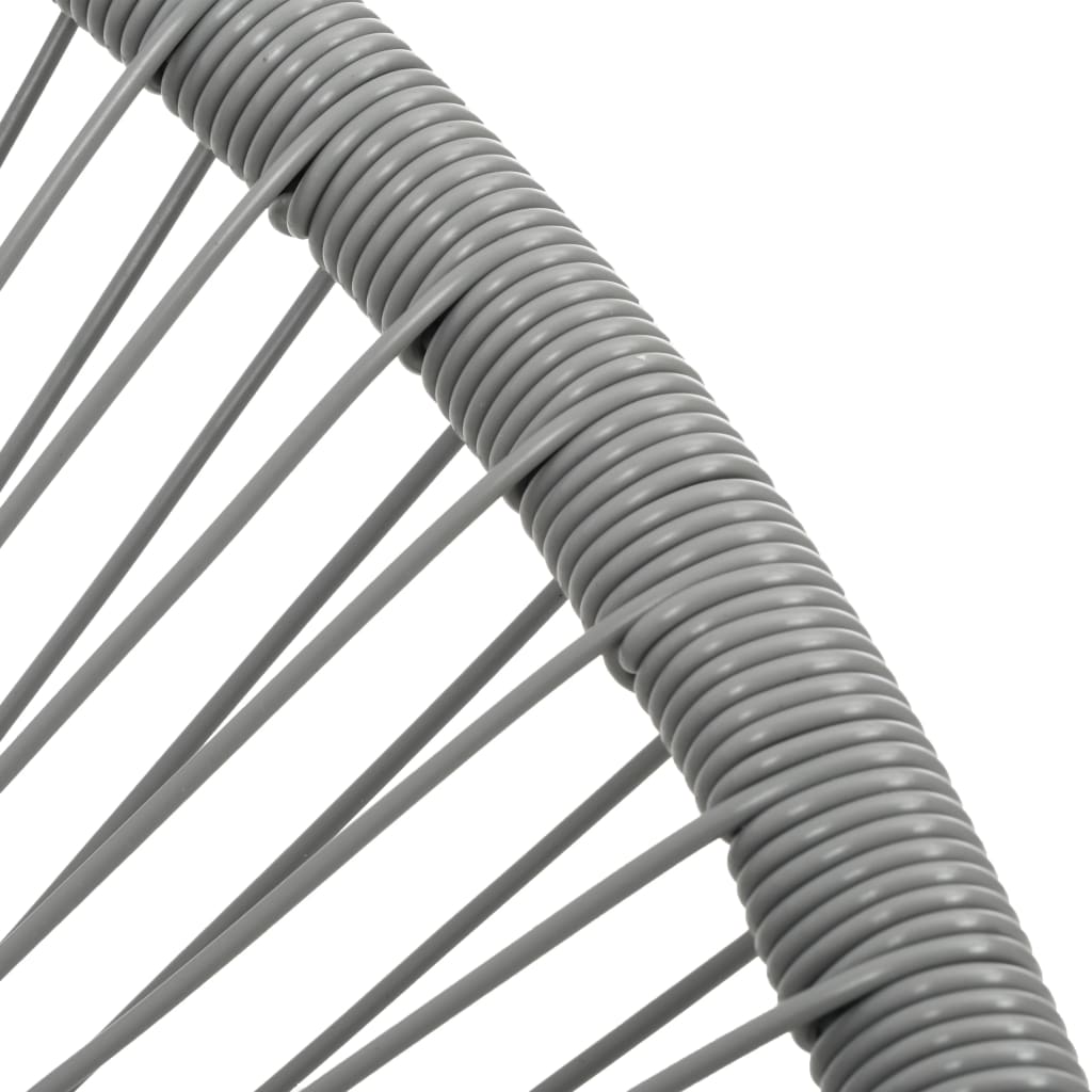 Sedia Acapulco da Giardino in Polyrattan Grigia - homemem39