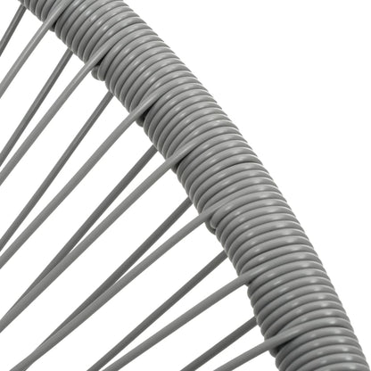 Sedia Acapulco da Giardino in Polyrattan Grigia - homemem39