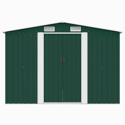 Casetta da Giardino 257x298x178 cm in Metallo Verde - homemem39