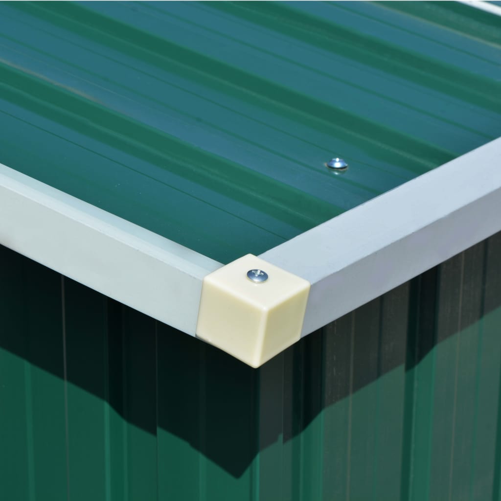 Casetta da Giardino 257x298x178 cm in Metallo Verde - homemem39
