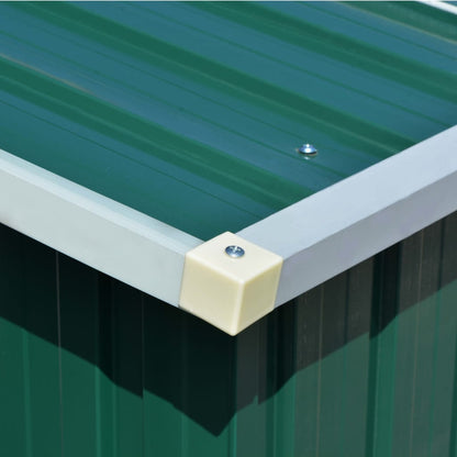Casetta da Giardino 257x298x178 cm in Metallo Verde - homemem39