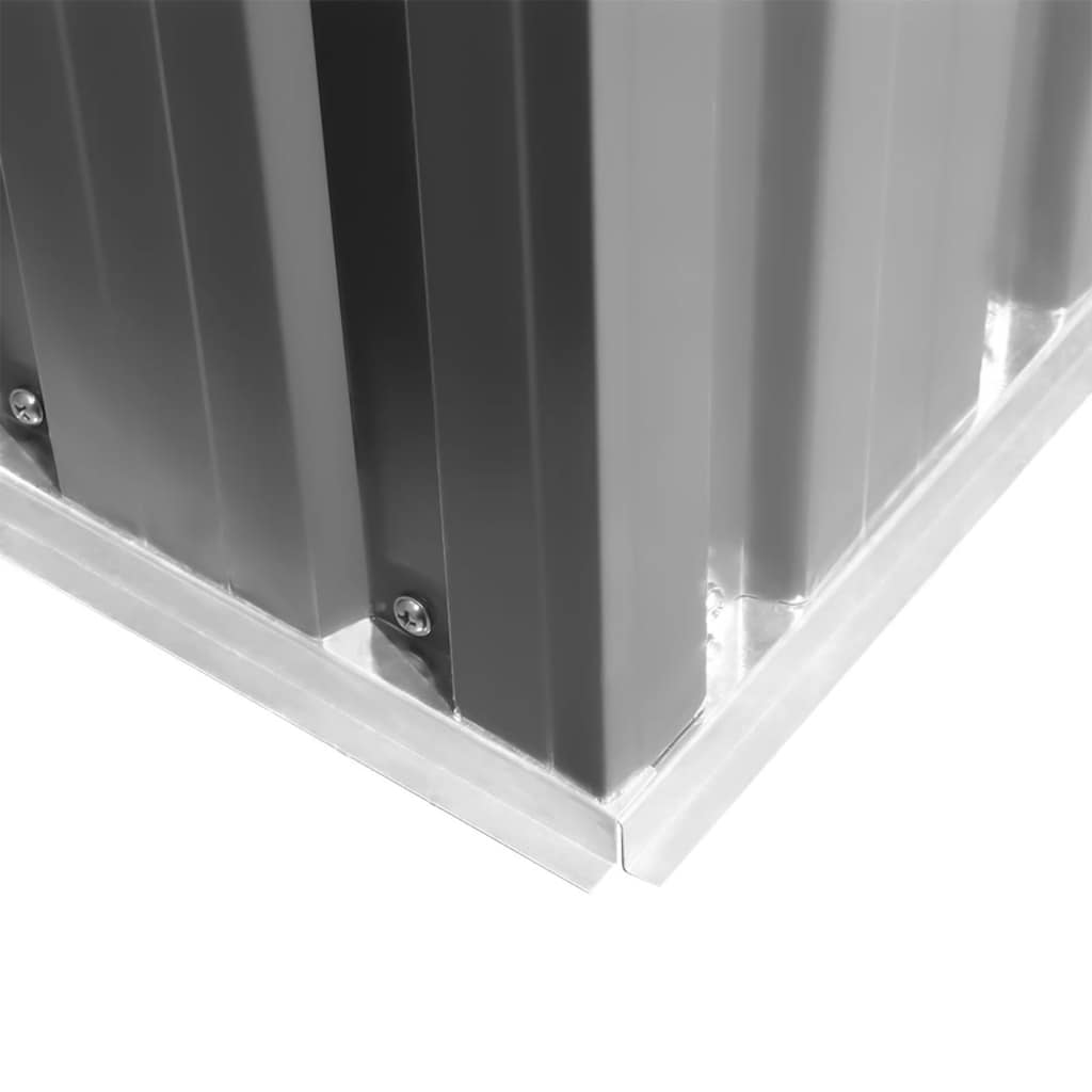 Casetta da Giardino 257x298x178 cm in Metallo Grigio | homemem39