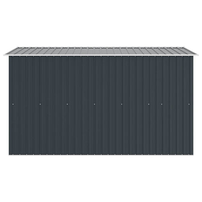 Casetta da Giardino 257x298x178 cm in Metallo Antracite
