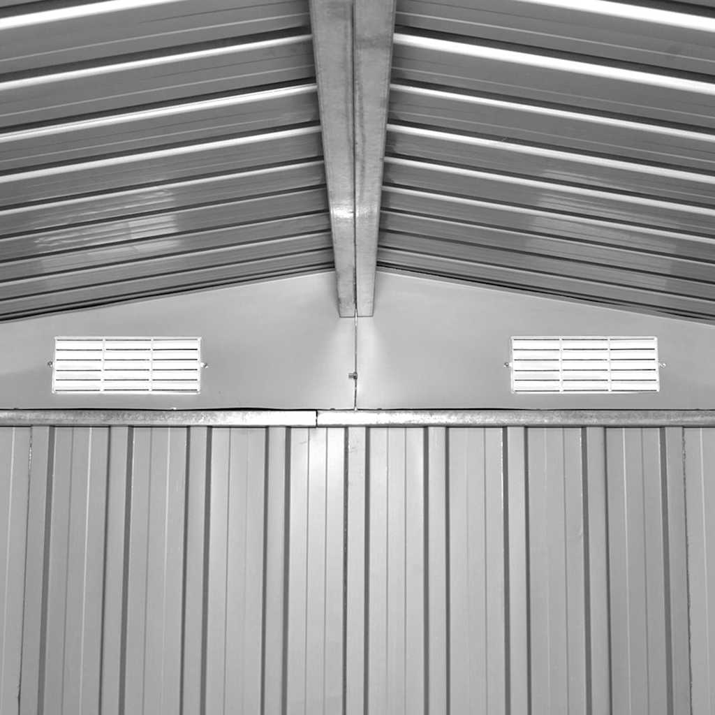 Casetta da Giardino 257x298x178 cm in Metallo Antracite