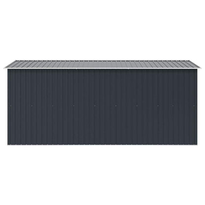 Casetta da Giardino 257x392x181 cm in Metallo Antracite - homemem39