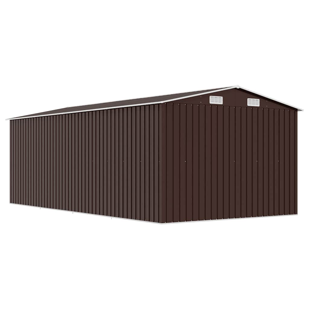 Casetta da Giardino 257x489x181 cm in Metallo Marrone | homemem39