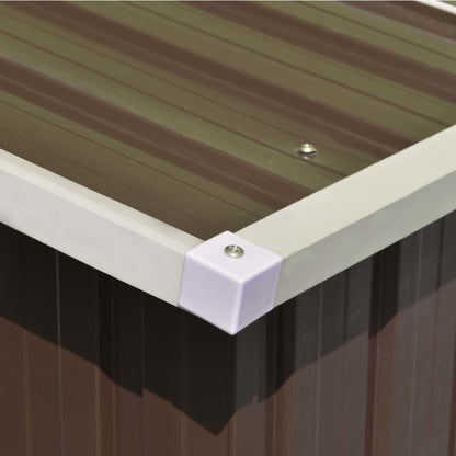 Casetta da Giardino 257x489x181 cm in Metallo Marrone - homemem39