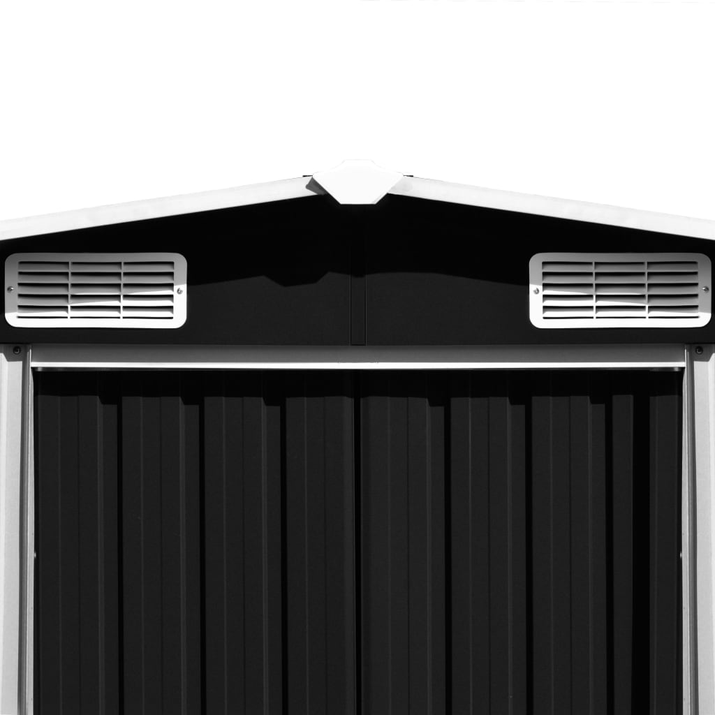 Casetta da Giardino 257x580x181 cm in Metallo Antracite - homemem39