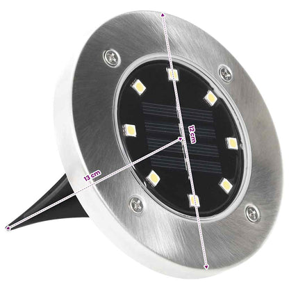 Lampade Solari da Terra 8 pz Luci a LED Bianco Caldo | homemem39