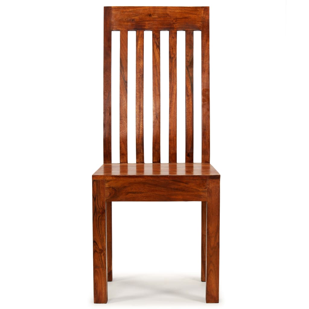 Sedie da Pranzo 4 pz in Legno Massello Moderne