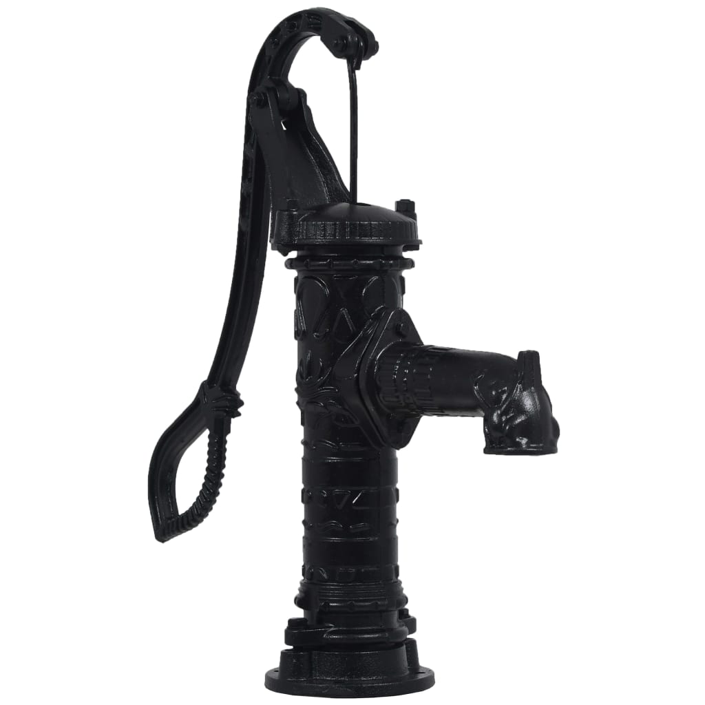 Pompa d'Acqua da Giardino con Supporto in Ghisa