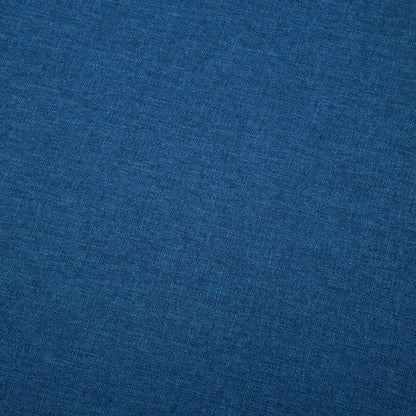 Divano a L con Rivestimento in Tessuto 186x136x79 cm Blu