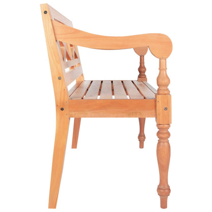 vidXL Panchina Batavia 98 cm Legno Massello di Mogano Marrone Chiaro | homemem39