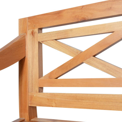vidXL Panchina Batavia 98 cm Legno Massello di Mogano Marrone Chiaro | homemem39