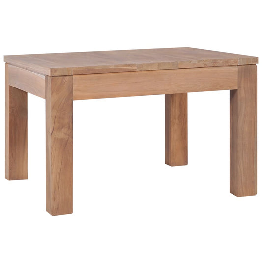 Tavolino da Salotto Legno Massello di Teak Naturale 60x60x40 cm | homemem39