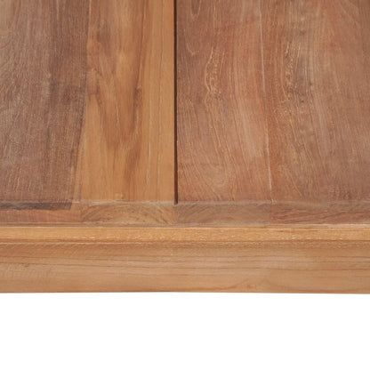 Tavolino da Salotto Legno Massello di Teak Naturale 60x60x40 cm | homemem39