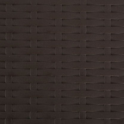 Sgabelli da Bar Pieghevoli 2 pz in HDPE Acciaio Marroni Rattan