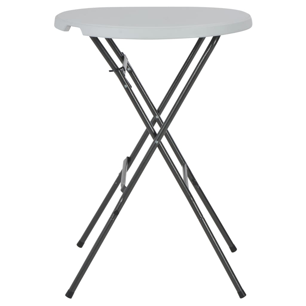 Tavolo da Bar Pieghevole Bianco 80x110 cm in HDPE